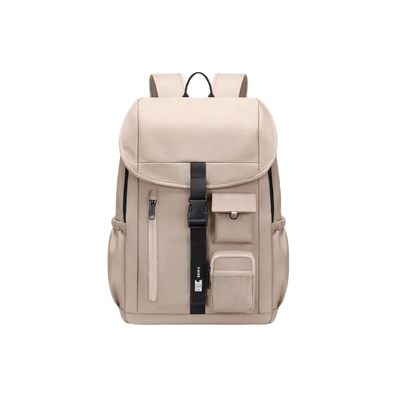 V.NINE Fabric Backpack Regular Unisex Khaki/Obsidian Black-2