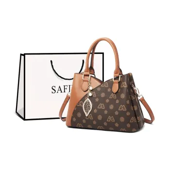Safiya Synthetic Leather Handbag Women's Coffee