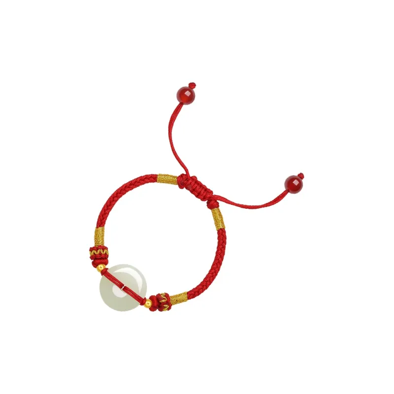 ZHOU LIU FU Hetian Jade Bracelets Green Jade Kids'-2