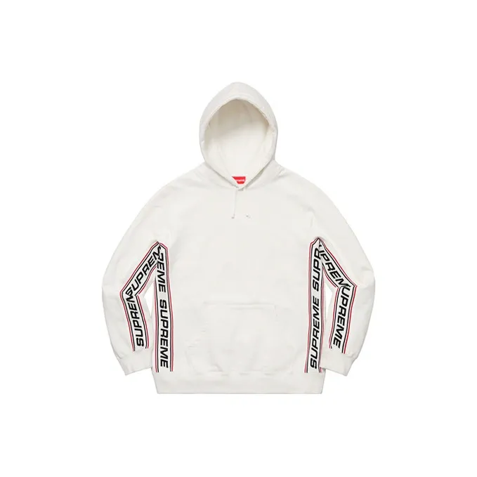 Supreme Text Rib Hooded Sweatshirt-0