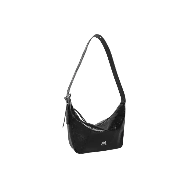 Kikawa Card Synthetic Leather Crossbody Bag, Shoulder Bag Medium Size Women's Black-3