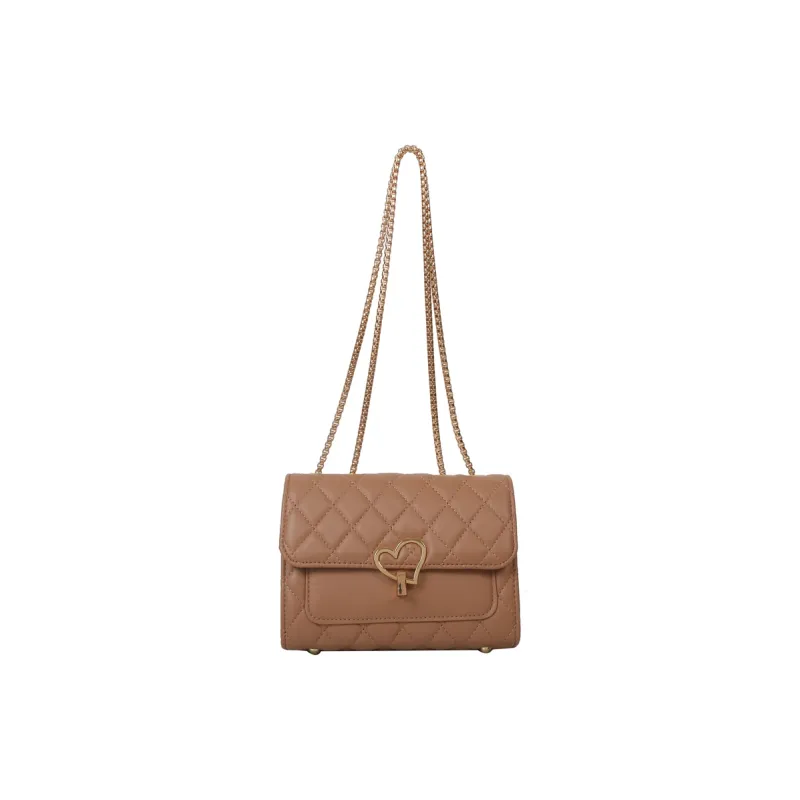 HCXK PU Chain Crossbody Bag, Shoulder Bag, Cell Phone Pouch Regular Women's White/Ecru/Light Brown/Black-15