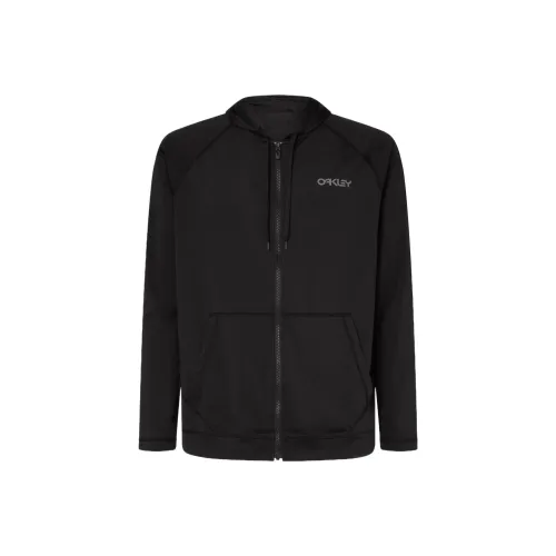 Oakley Moisture Wicking Windbreaker Jacket Men's Blackout