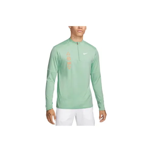 Nike Dri Fit T Shirts Men Green Enamel