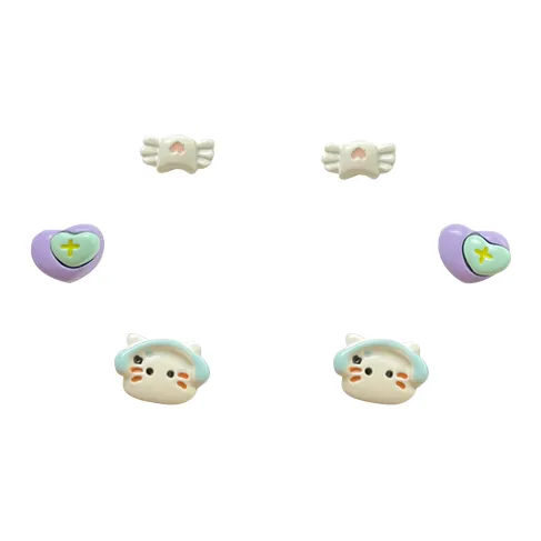 WANLIACC Alloy Stud Earrings Women's-4