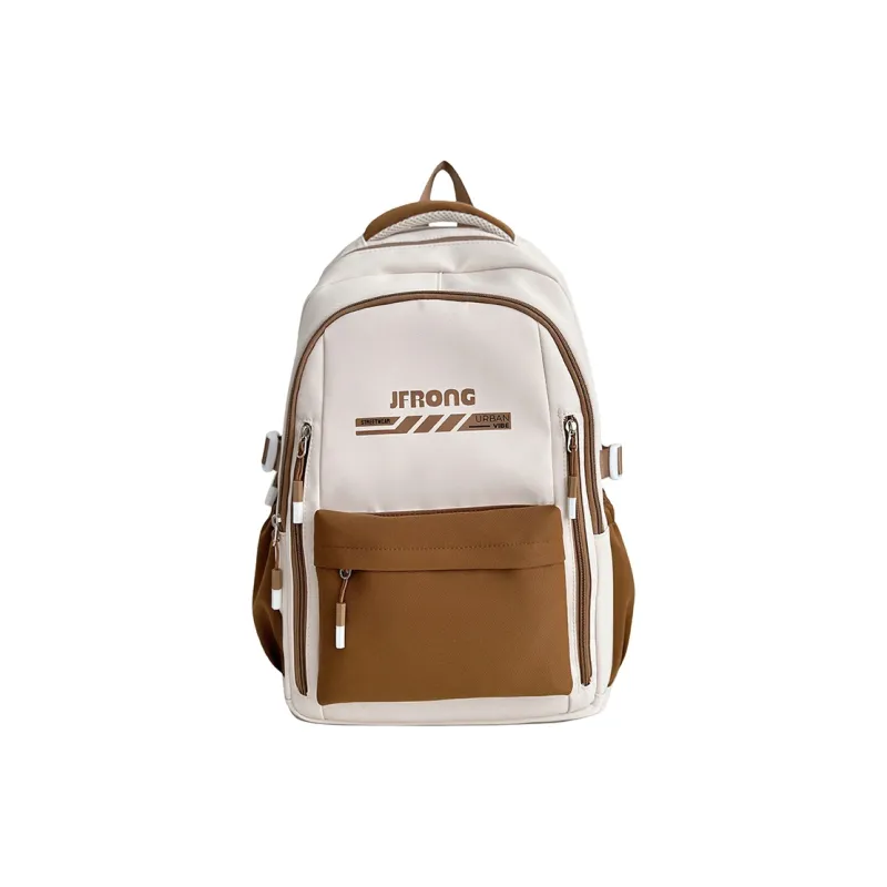 Deli Bear Nylon Backpack Regular Unisex Brown/Orange/Black/Khaki/Green-0