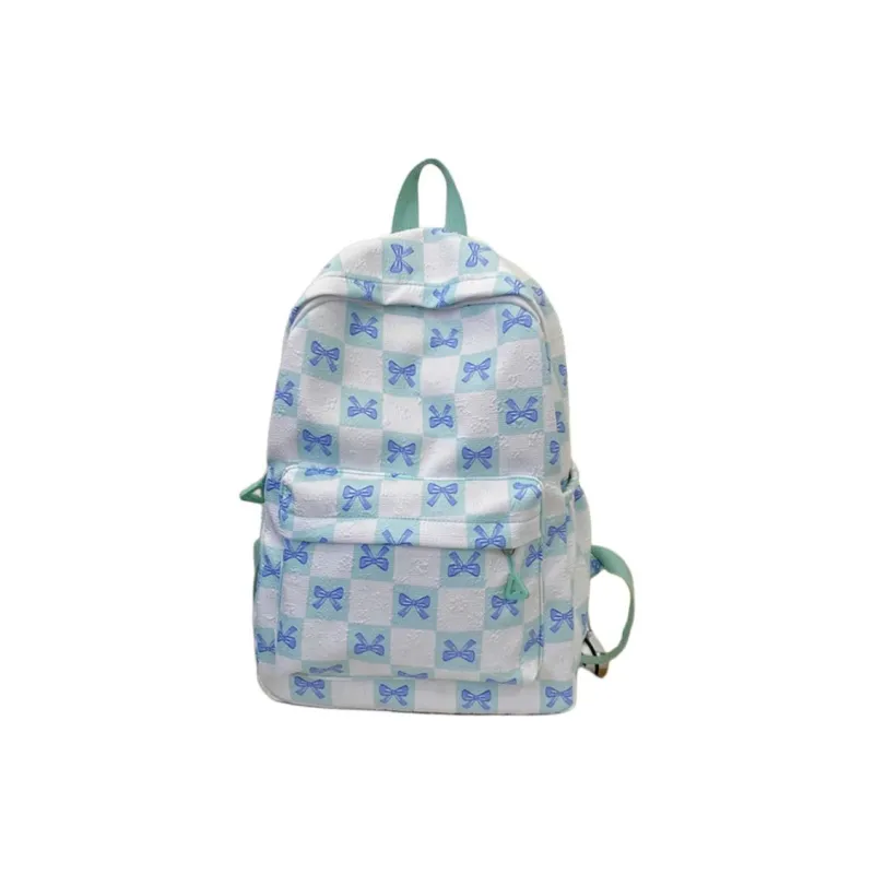 URBAN FOREST Nylon Backpack Unisex Black/Purple/Green/Blue-10