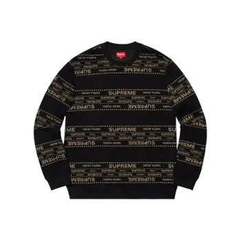 Supreme Metallic Jacquard Crewneck