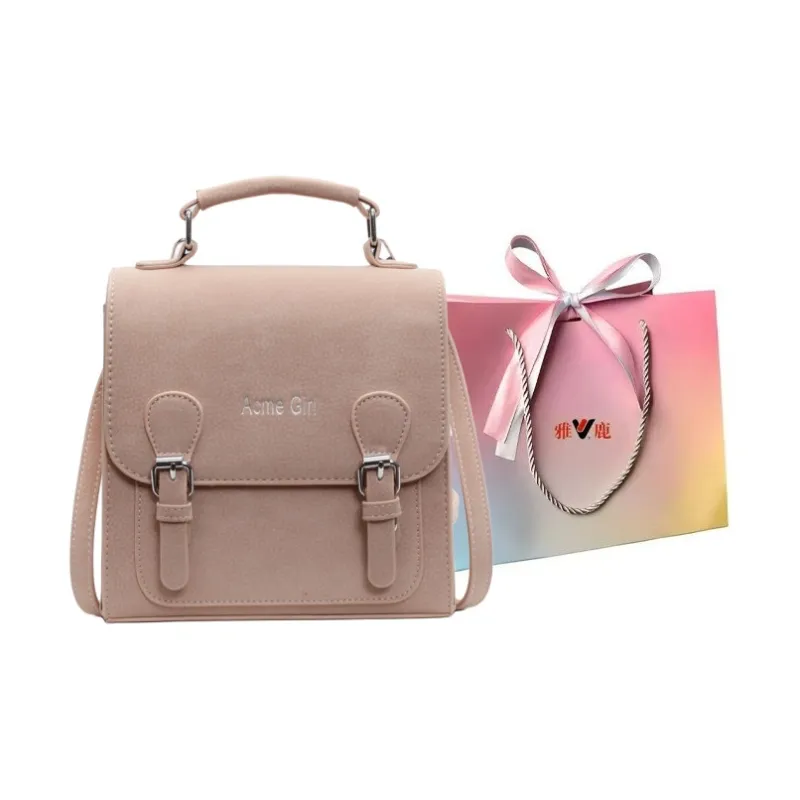 Yalu PU Handbag, Shoulder Bag, Backpack Regular Women's Black/Ecru/Green/Pink-18