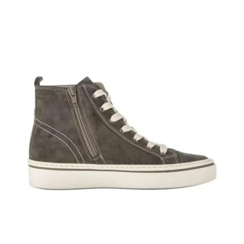 Gabor Fashion High Top Casual Shoes Women's Brown-2