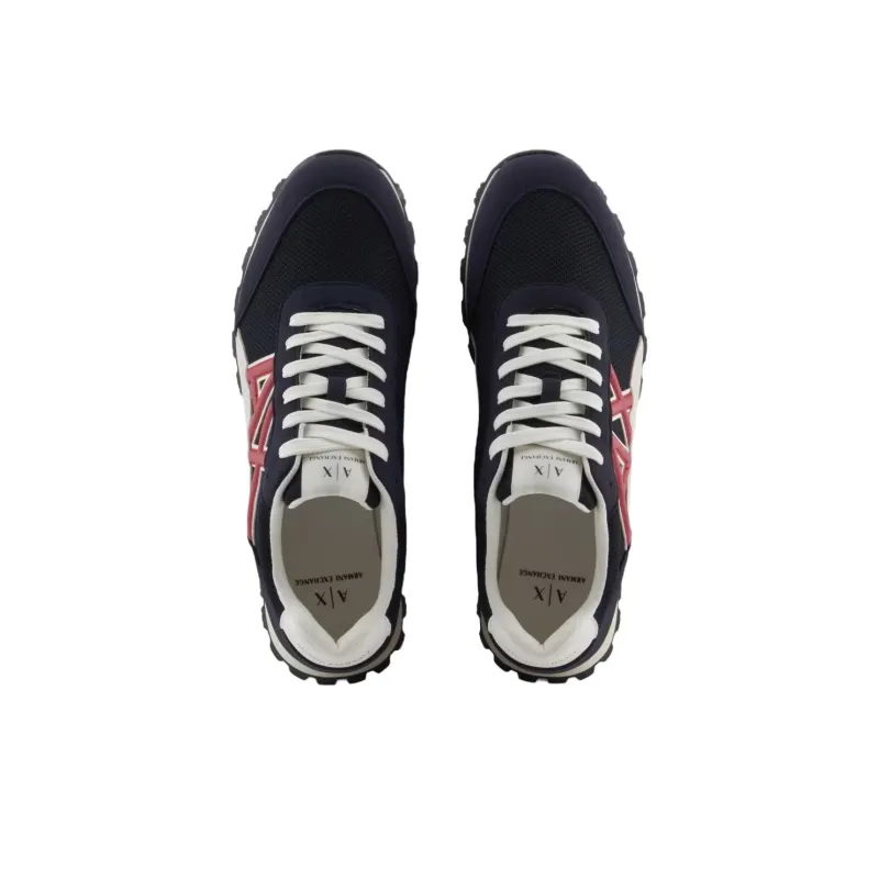 ARMANI EXCHANGEAE Low Top Casual Shoes Men's Blue-3