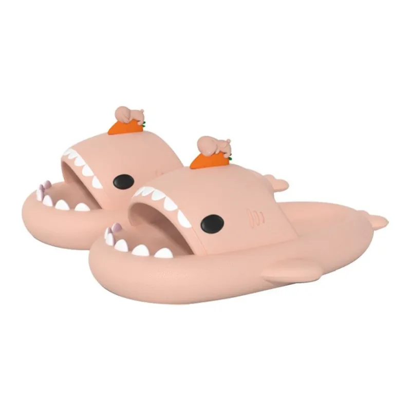 Yamada Hyakuju Slippers White, Pink-5