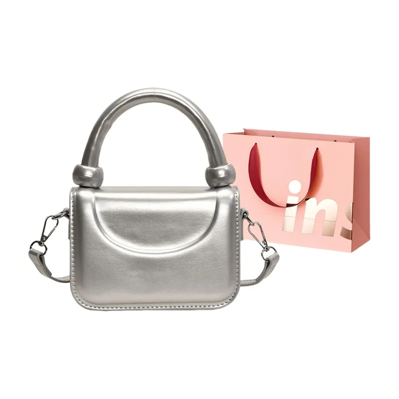 WHEELY BABY+ PU Shoulder Bag Crossbody Bag Handbag Small Square Bag Regular Women's White/Black/Silver/Red/Brown-10
