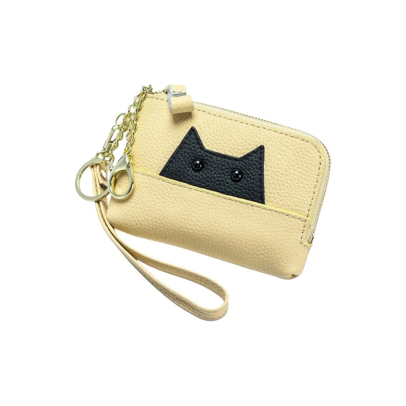 OUZIHUANG Cow Leather Coin Purse Women's Multicolor-1