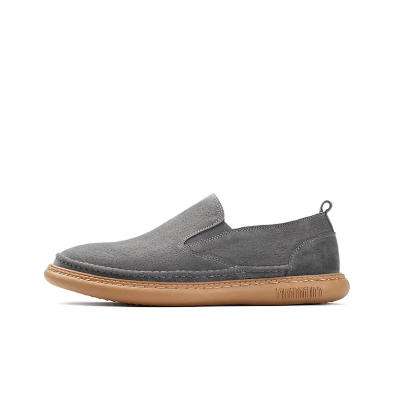 PLO CART Men's Casual Shoes Men Low Top Brown/Gray-6