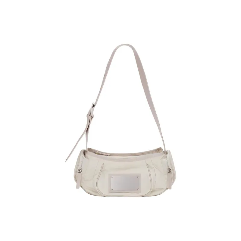 MATIN KIM Nylon Handbag, Shoulder Bag Regular Unisex Light Beige-0