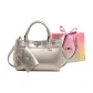 Silver with Charm-Shopping Bag