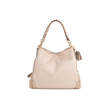 COACH Phoebe Leather Handbag Small Size Women's Peach Rose