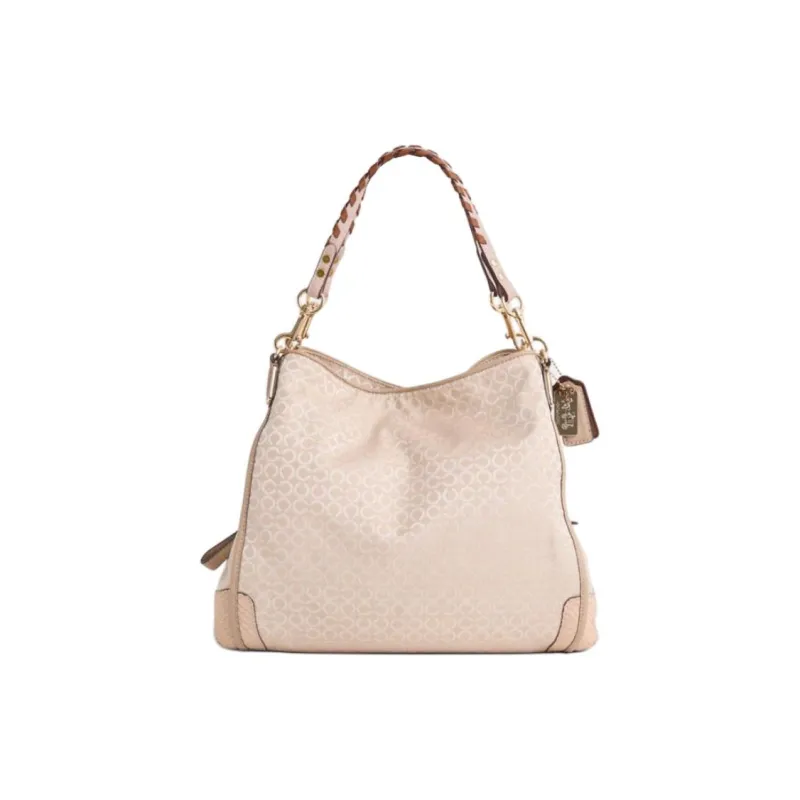 COACH Phoebe Leather Handbag Small Size Women's Peach Rose-0