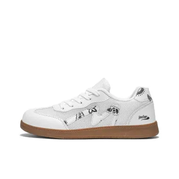 JACLAR Anti Slip Wear Resistant Low Top Skateboard Shoes Women's White