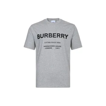 Burberry Horseferry T Shirt Men's Light Heather Gray