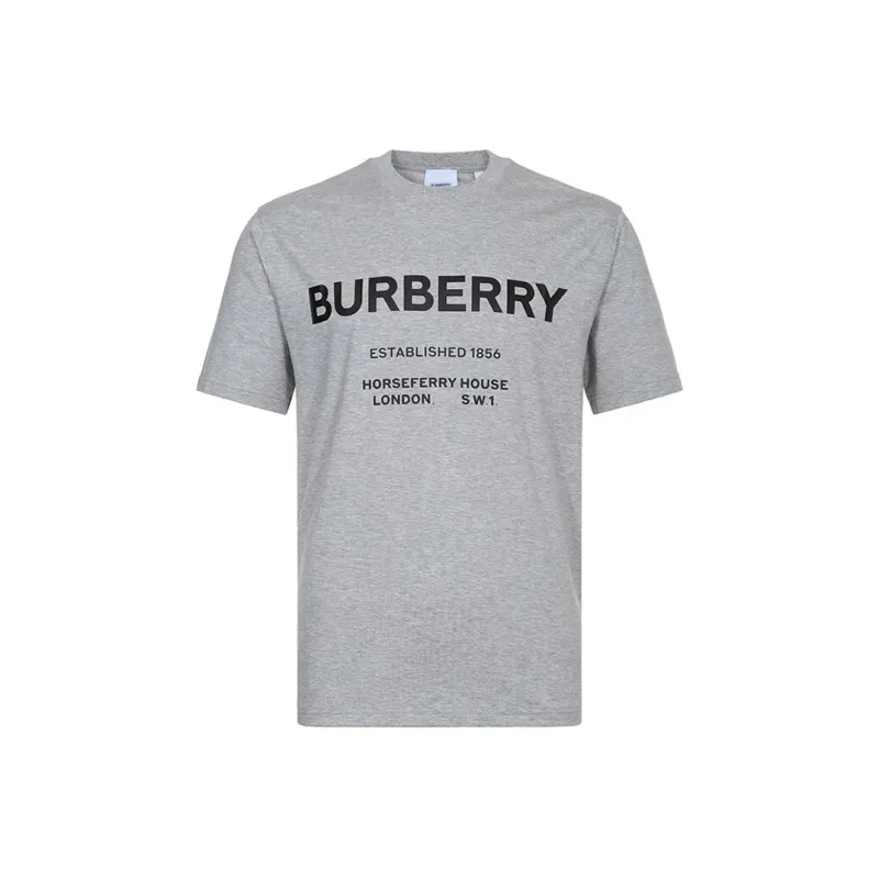 Burberry Horseferry T Shirt Men's Light Heather Gray-0
