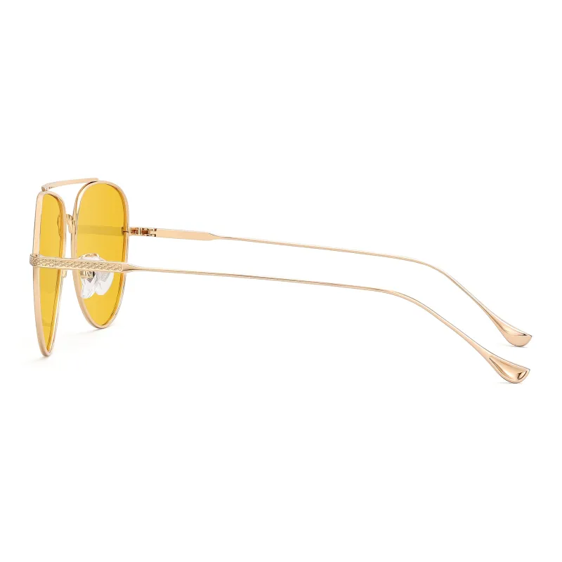 PULAIS Titanium Aviator Sunglasses Unisex-11