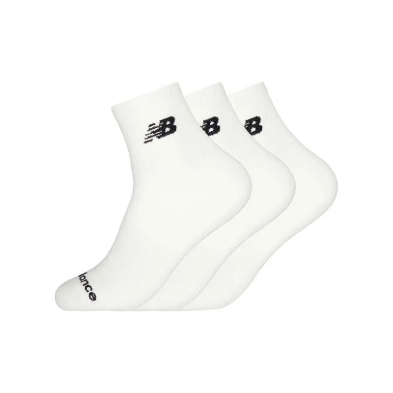 New Balance Ankle Socks Unisex 3 Pack White-0