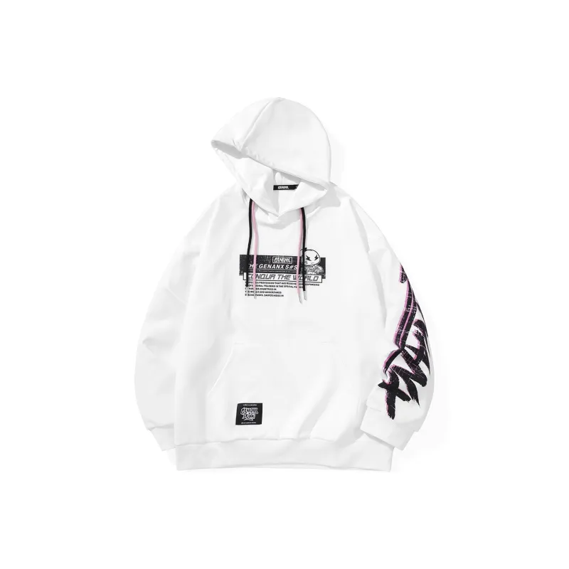 GENANX Sweatshirt Fall Unisex White-0
