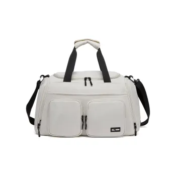 SEPTWOLVES Fabric Travel Bag Unisex Ecru
