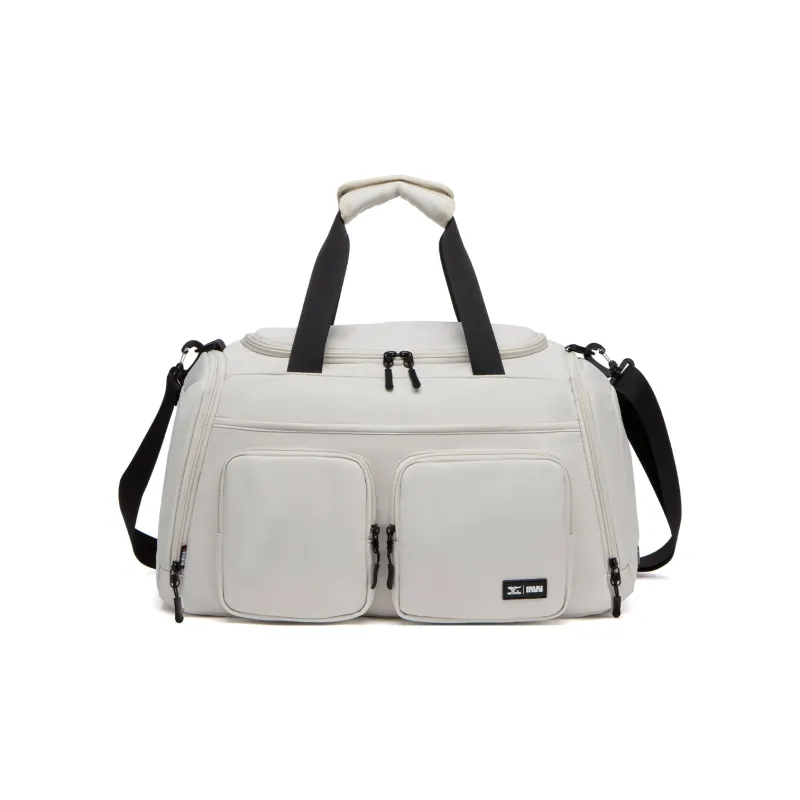 SEPTWOLVES Fabric Travel Bag Unisex Ecru-0