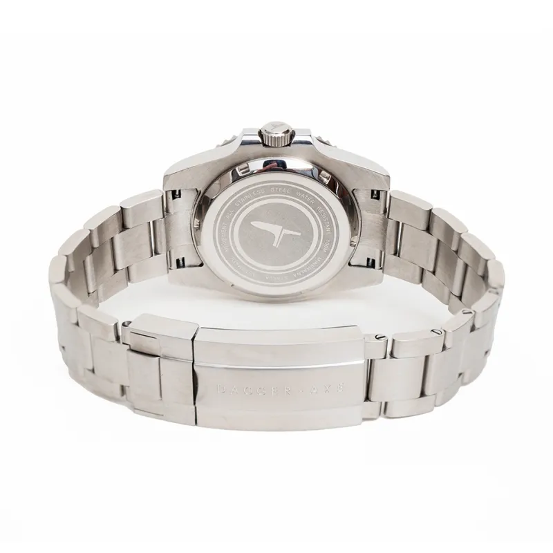 DAGGER AXE Automatic Mechanical Movement Stainless Steel Watchband Watch Unisex Coffee Watch Dial-2