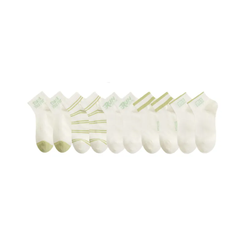 Cotton Gene Ankle Socks Women's 10 Pack-0