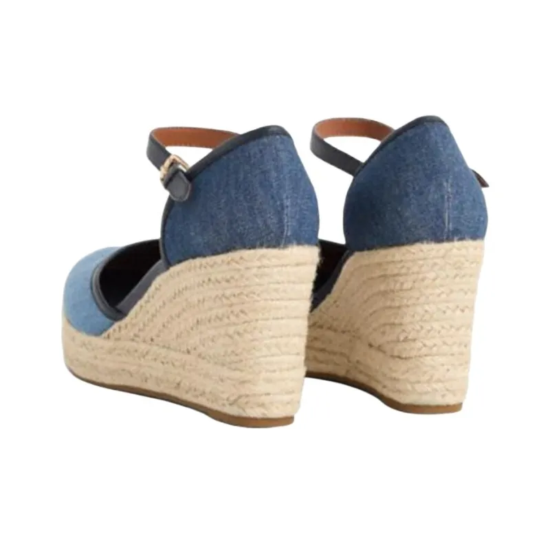 COACH Raine Wedge Heel High Heels 5.7cm Women's Blue-3
