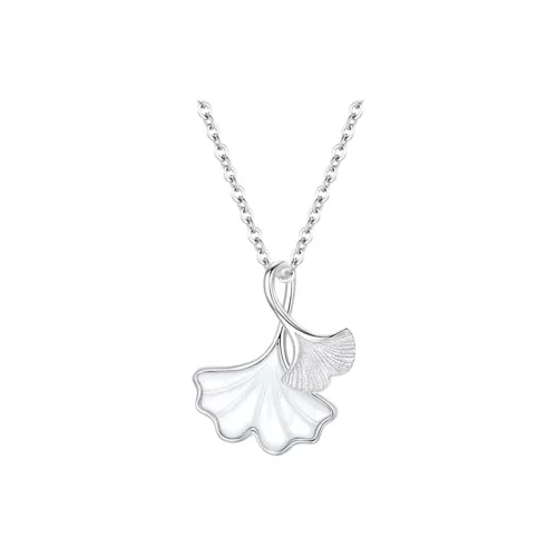 PUTUOSHANWENCHUANG S999 Fine Silver, White Mother Of Pearl Necklaces Women's