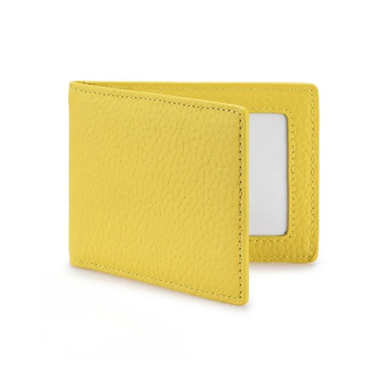 OUZIHUANG Top Grain Cow Leather Card Holder Unisex Multicolor-3