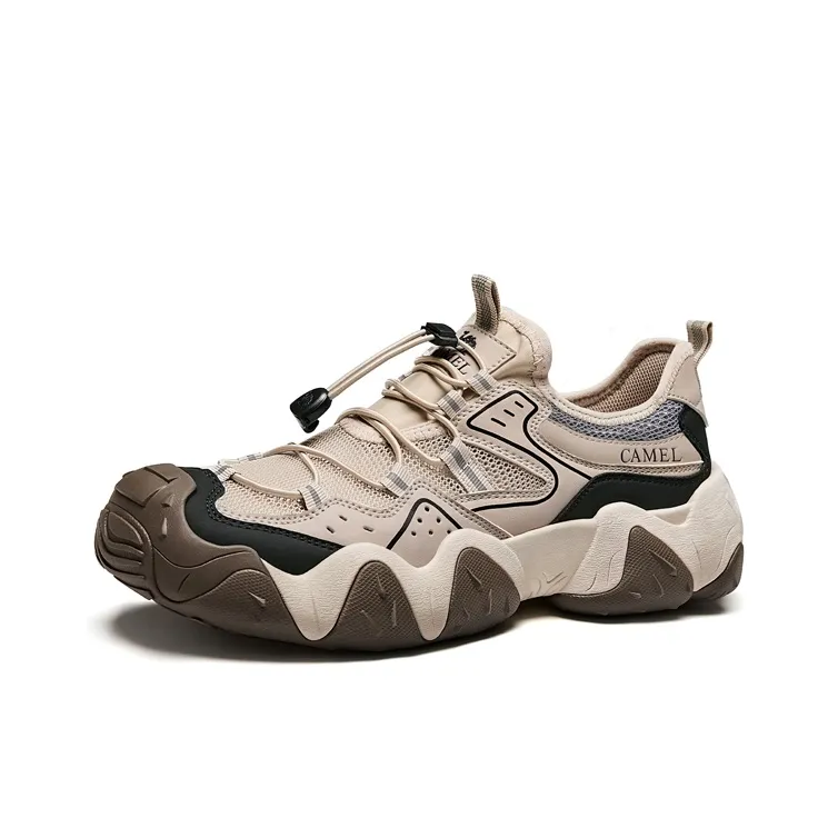 CAMEL Anti Slip And Wear Resistant Breathable Low Top Trekking Shoes Men's-6