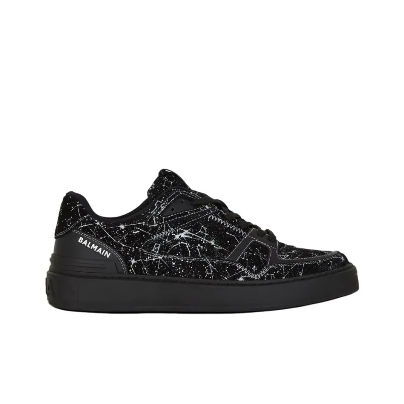 BALMAIN B Court Low Top Skateboard Shoes Men's Black-1