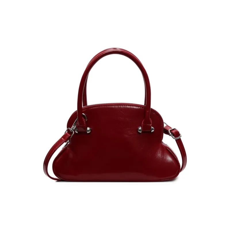 Yalu PU Handbag, Shoulder Bag, Crossbody Bag Regular Women's Black/Ecru/Burgundy/Pink/Purple/Blue-12