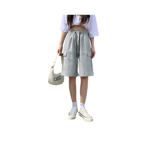 Warrior Huichao Riding The Wind Collection Cargo Shorts Unisex Gray