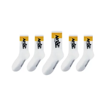 Cotton Gene Mid Calf Socks Men's 5 Pack