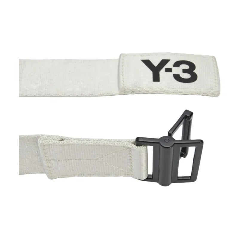 Y 3 Logo Printed Buckled Belt-3