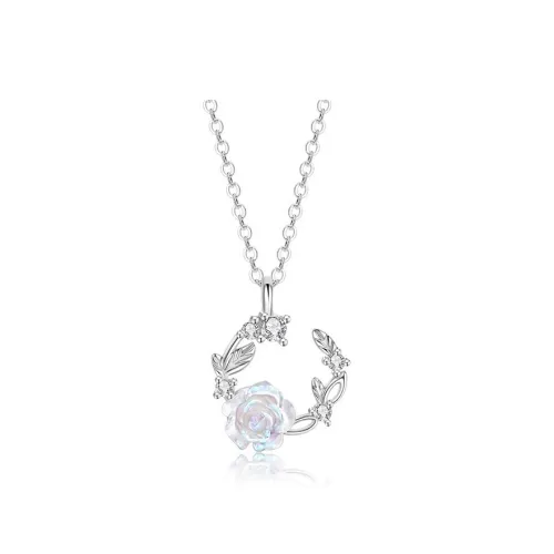 YINCHIE 999 Fine Silver Sterling Silver Necklaces Women's