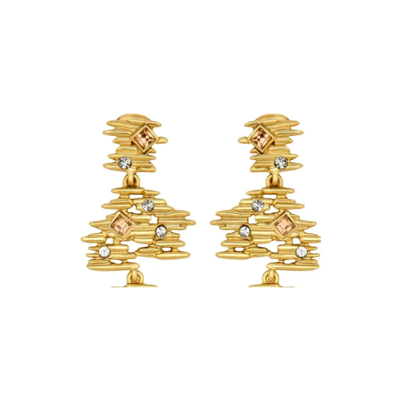Oscar De La Renta Fine Line Drop Earrings-2