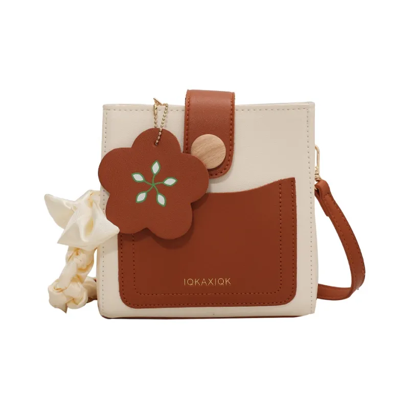 DCLOUD PU Crossbody Bag Women's Ecru/Yellow/Green/Black/Red/Orange-35