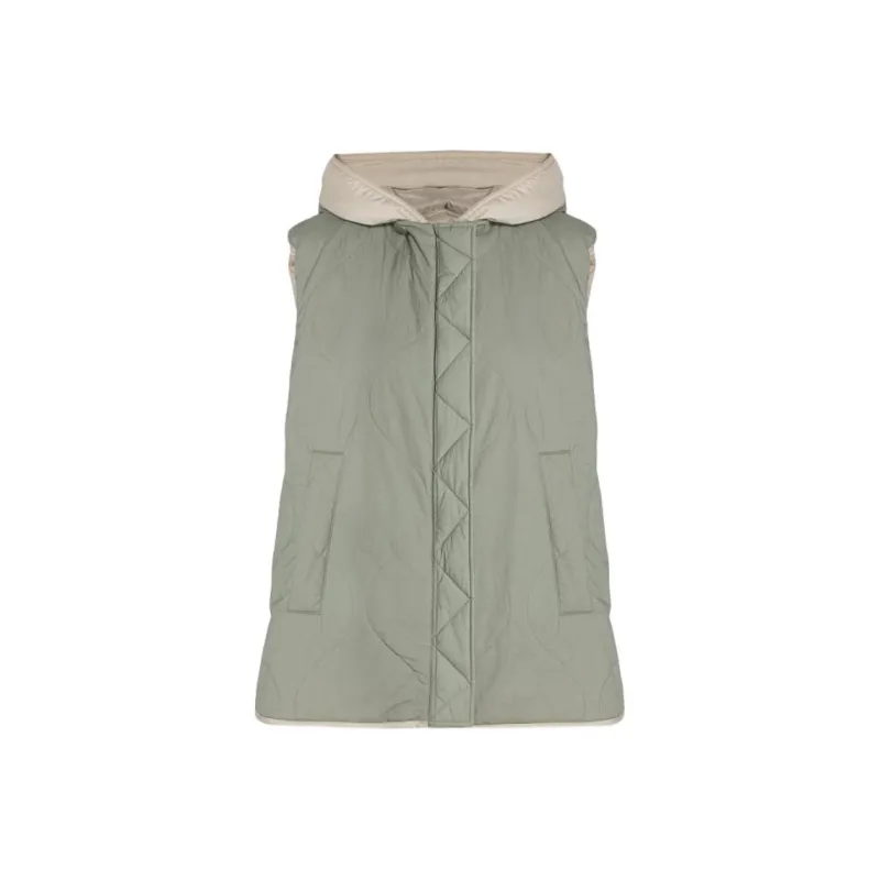 WEEKEND MaxMara Tecla Zip Up Drawstring Gilet-1