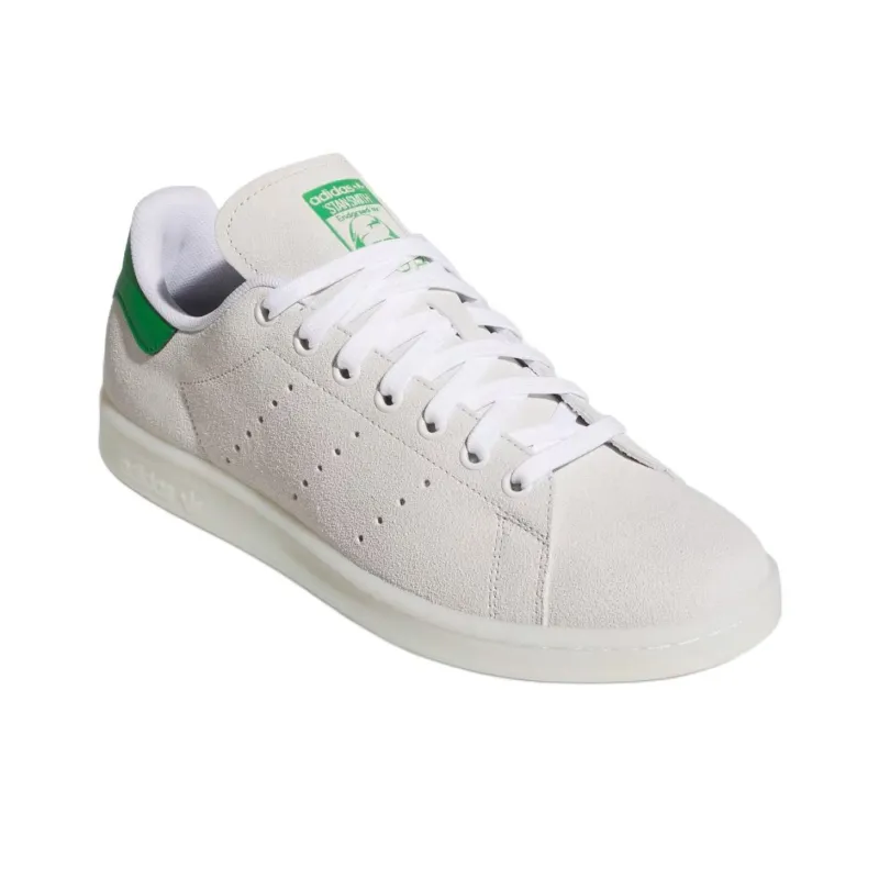 Adidas Stan Smith Cloud White Green Suede-2