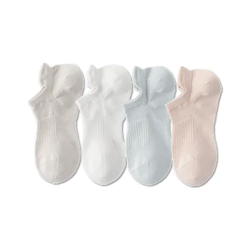 AUGUST No Show Socks Women's 4 Pack