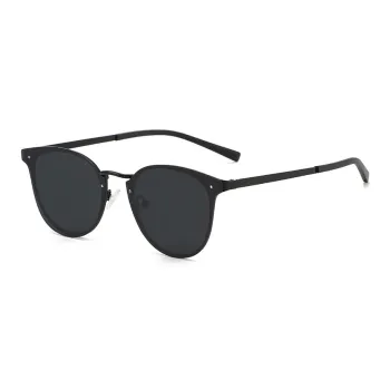 NOME Plastic Metal Oval Sunglasses Unisex