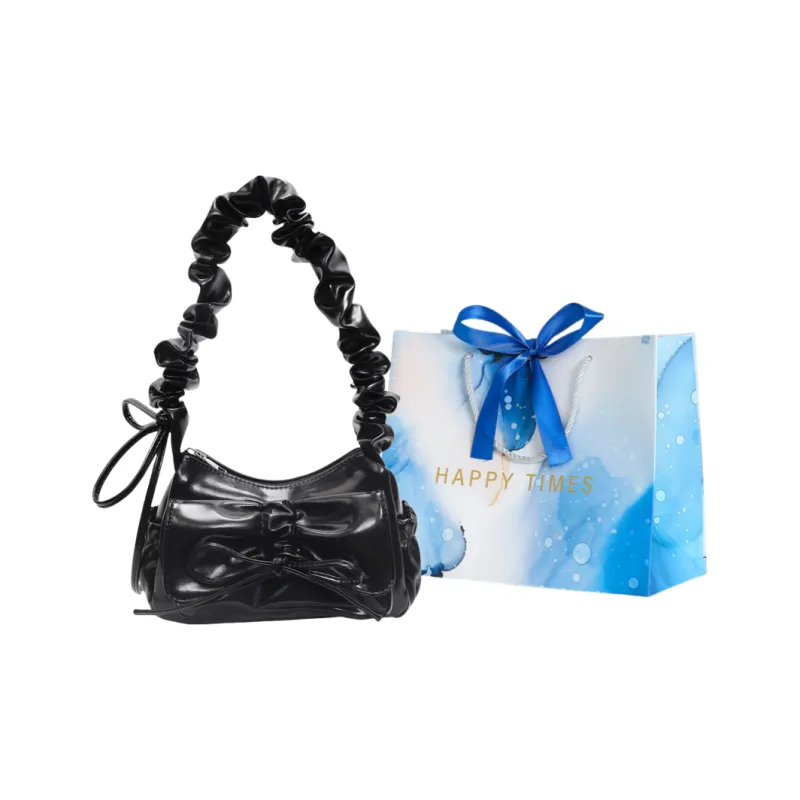 ROUNDOT PU Shoulder Bag Crossbody Bag Women's White/Silver/Black/Red-7